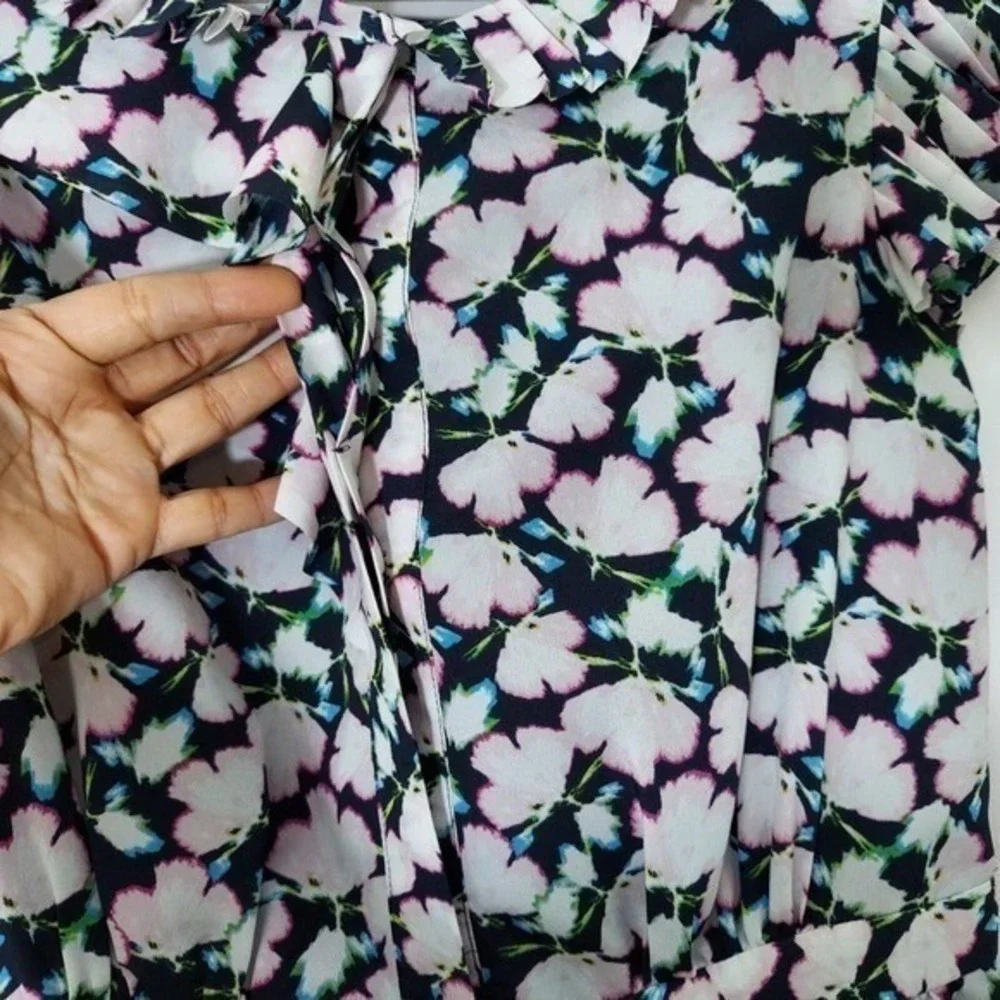 Banana Republic Dress Women 4 Floral‎ Button Cottagecore Garden Party  Prairie
